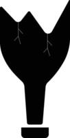 Broken glass bottle icon, Broken glass black icon. flat design in trendy style vector