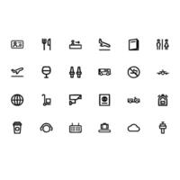 a set of icons that include various items vector