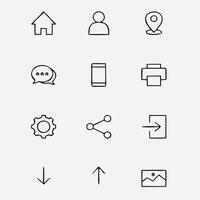 a set of icons that include a phone, a map, and a location vector
