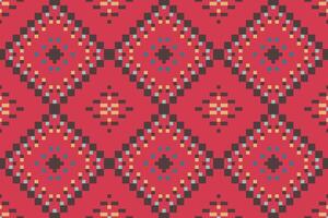 Sari Pattern Modern Abstract Geometric Patternfolk Embroidery, Aztec Geometric Ornament Print. Design for Carpet, Wallpaper, Clothing, Wrapping, Fabric vector