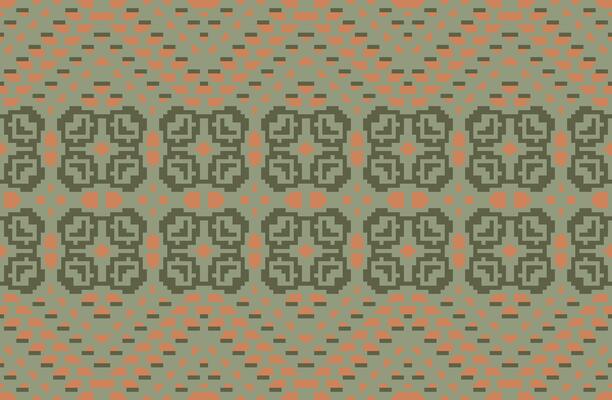 Arabic Arabic Geometric Pattern Designfolk Embroidery, Aztec Geometric Ornament Print. Design for Carpet, Wallpaper, Clothing, Wrapping, Fabric
