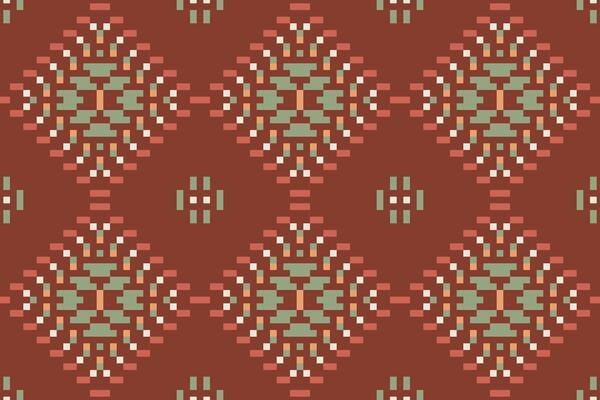 Aztec Ethnic Pattern Philippinesfolk Embroidery, Aztec Geometric Ornament Print. Design for Carpet, Wallpaper, Clothing, Wrapping, Fabric