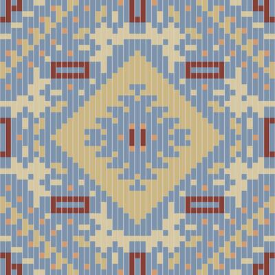 Indian Ikat Design Pattern Drawingfolk Embroidery, Aztec Geometric Ornament Print. Design for Carpet, Wallpaper, Clothing, Wrapping, Fabric
