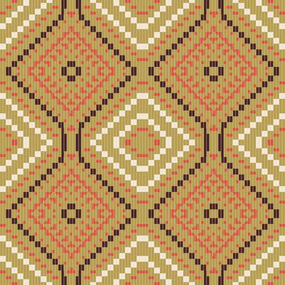 Tribal Islamic Geometric Patterns Printablefolk Embroidery, Aztec Geometric Ornament Print. Design for Carpet, Wallpaper, Clothing, Wrapping, Fabric
