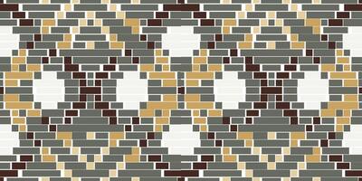 Fabric Design Ikat Print Patternfolk Embroidery, Aztec Geometric Ornament Print. Design for Carpet, Wallpaper, Clothing, Wrapping, Fabric vector