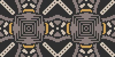 Sari Pattern Ikat Weaving Patternfolk Embroidery, Aztec Geometric Ornament Print. Design for Carpet, Wallpaper, Clothing, Wrapping, Fabric vector
