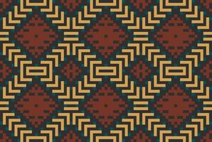 Sari Pattern Filipino Ethnic Patternfolk Embroidery, Aztec Geometric Ornament Print. Design for Carpet, Wallpaper, Clothing, Wrapping, Fabric vector