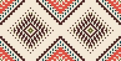 Repeating Pattern Islamic Pattern Designfolk Embroidery, Aztec Geometric Ornament Print. Design for Carpet, Wallpaper, Clothing, Wrapping, Fabric vector