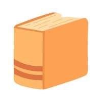 Simple flat image of a thick book vector