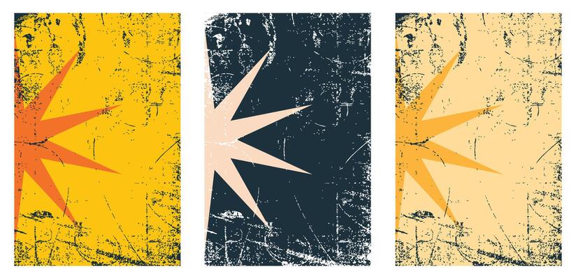 Illustration background star grunge unique design