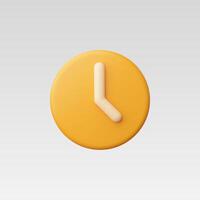 3d Realistic Clock or reminder vector