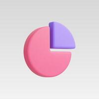 3d Realistic Circle diagram, Pie chart, Colorfull vector