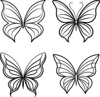 Elegant Flowing Curve Line Art Collection vector