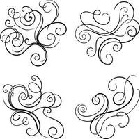 Fluid Curve Line Art Compilation vector