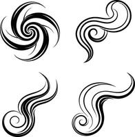 Graceful Curve Line Illustrations vector