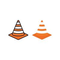 traffic cone icon design template vector