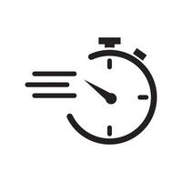 Time icon design. Task time icon in modern outline style design. illustration. illustration. vector