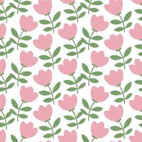 Seamless flower design for textiles and prints vector