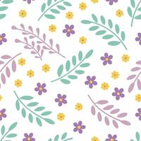 design Colorful flower pattern with aesthetic appeal vector