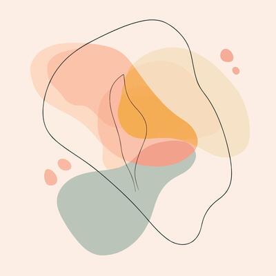 Abstract background of a shapes and line