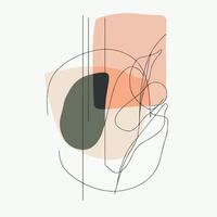 White background with black lines and shapes vector