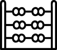 An abacus icon with four numbers vector