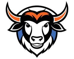 The buffalo head logo for the new york knicks vector