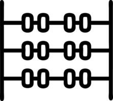 A black and white image of a line of four numbers vector