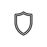 Security shield symbol. Clean and clear vector