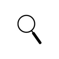 Magnifying glass icon. Clean white backdrop vector