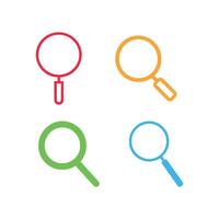 Set of Search icons isolated on white background vector