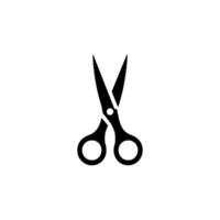 Scissors icon. Scissors icon on white background vector