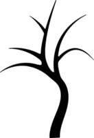Leafless Tree Silhouette for Logo and Design Projects vector