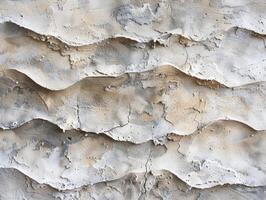 A wall with a lot of peeling paint photo