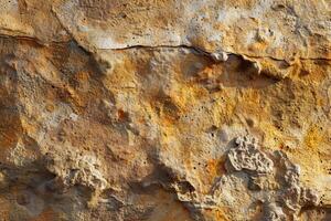 A close up of a wall with rust and paint photo