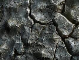Cracked rock texture background 3d render photo
