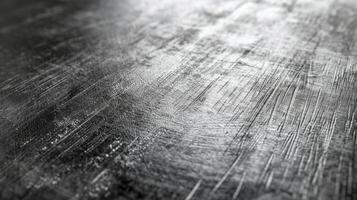 A black and white photo of a metal surface