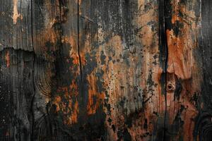 A close up of a wood panel with paint on it photo