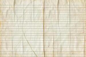 Old paper with lines and a blank page photo