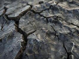 A close up of a cracked surface photo