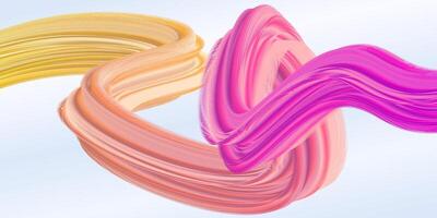 Colorful graphic design background featuring purple and orange line with many different colored vector