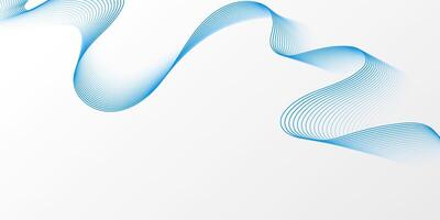 Dynamic blue wave line on a grey background. Digital technology backdrop. Future smoke wavy line design for brochure, ads, website, banner, presentation vector