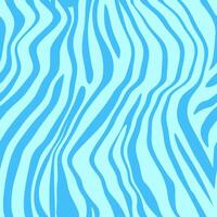 Seamless tiger skin pattern with wave in blue color vector