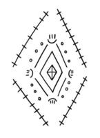 Amazing berber pattern with morocco geometric abstract signs vector