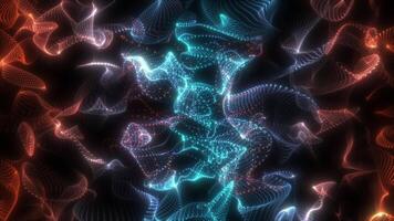 Wavy color dynamic background. Abstract animation. 8 video