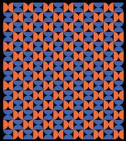 an orange and blue bauhuse pattern with a square in the middle vector