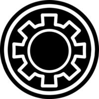 Setting icon. Tools, cog, gear black sign isolated on white background vector