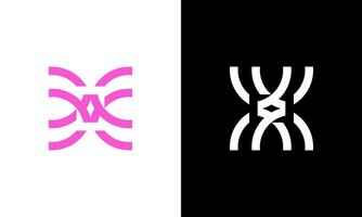 Modern Monogram X technology app icon logo design vector