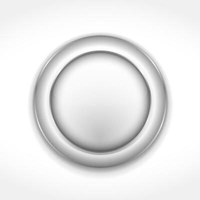 Blank round gray button