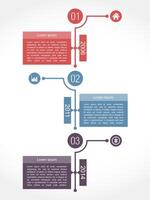 Timeline infographics design template with numbers, dates and place for text vector